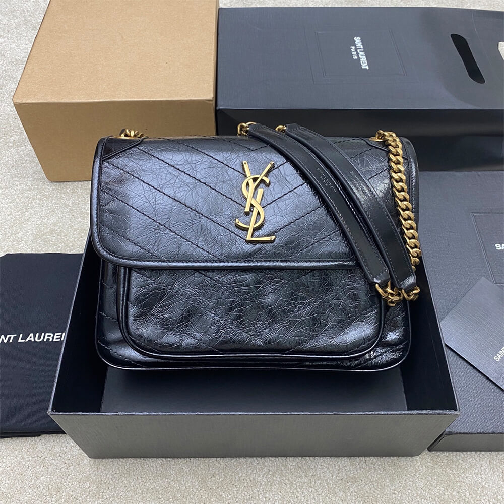 YSL NIKI medium in vintage leather(HIGH-END GRADE)