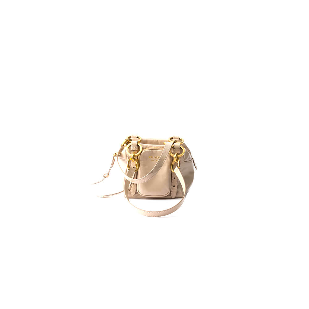 Prada Dangle leather top-handle mini-bag(HIGH-END GRADE)