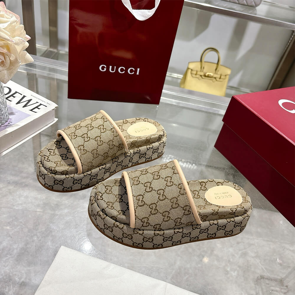 GUCCI Women s GG platform sandal