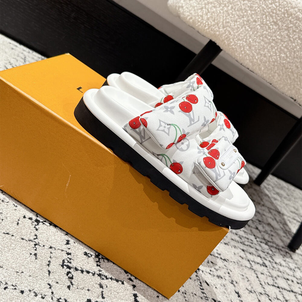 LV x TM Pool Pillow Flat Comfort Mule