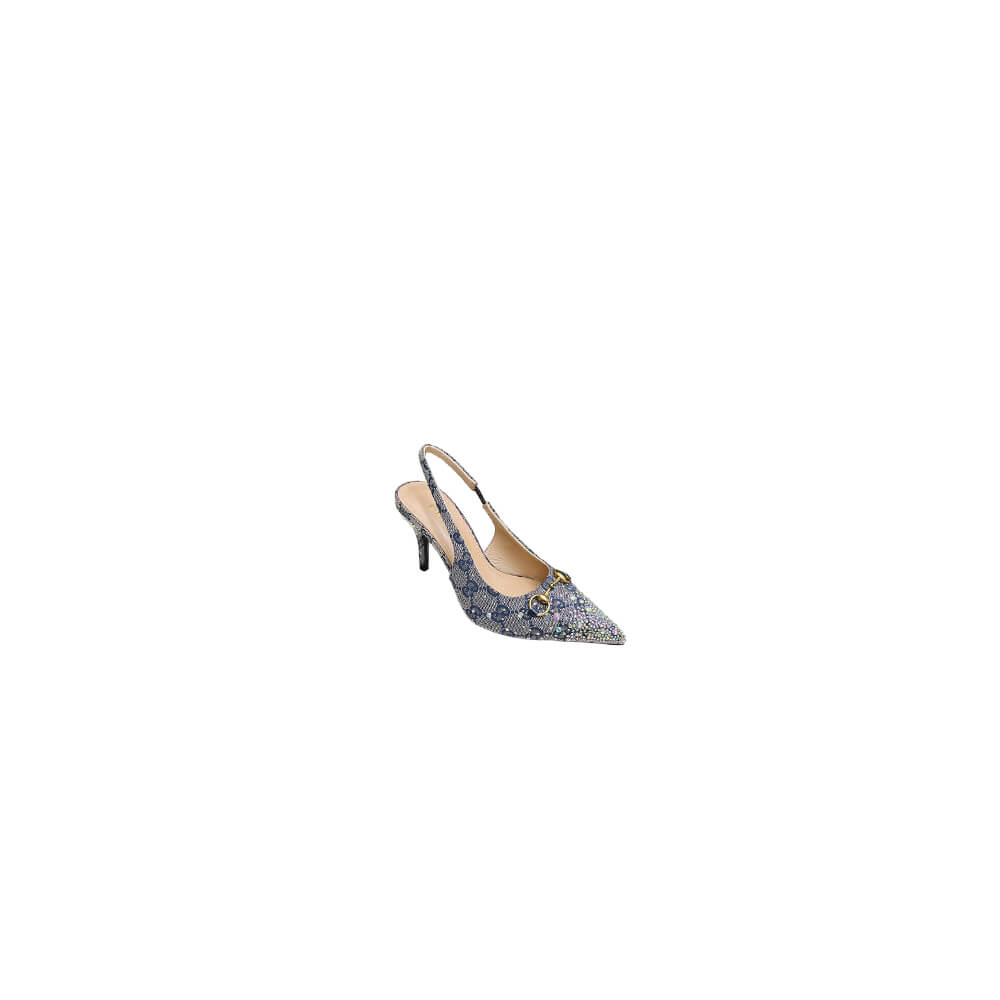 Gucci Women s slingback pump with crystal Horsebit