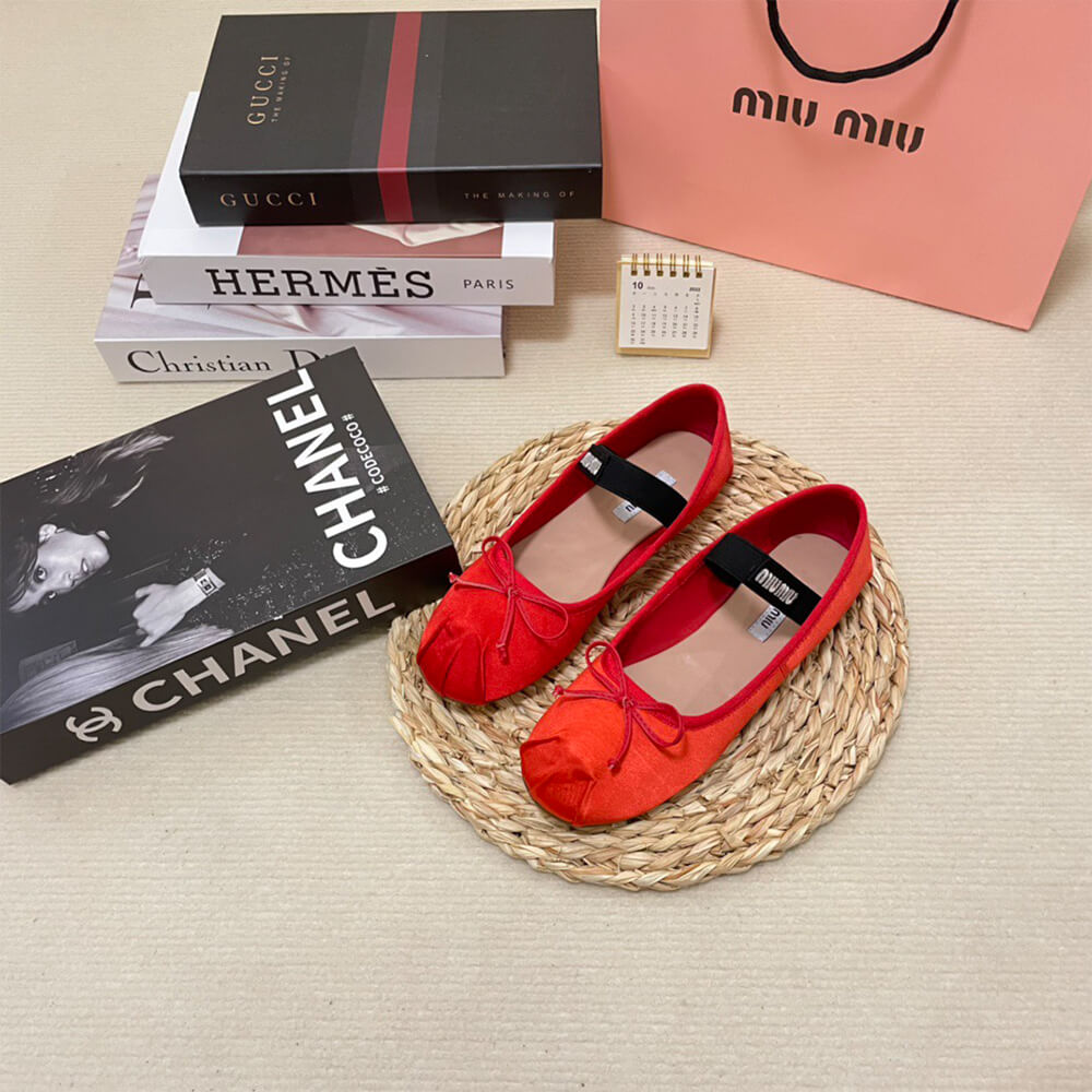 MiuMiu Satin ballerinas
