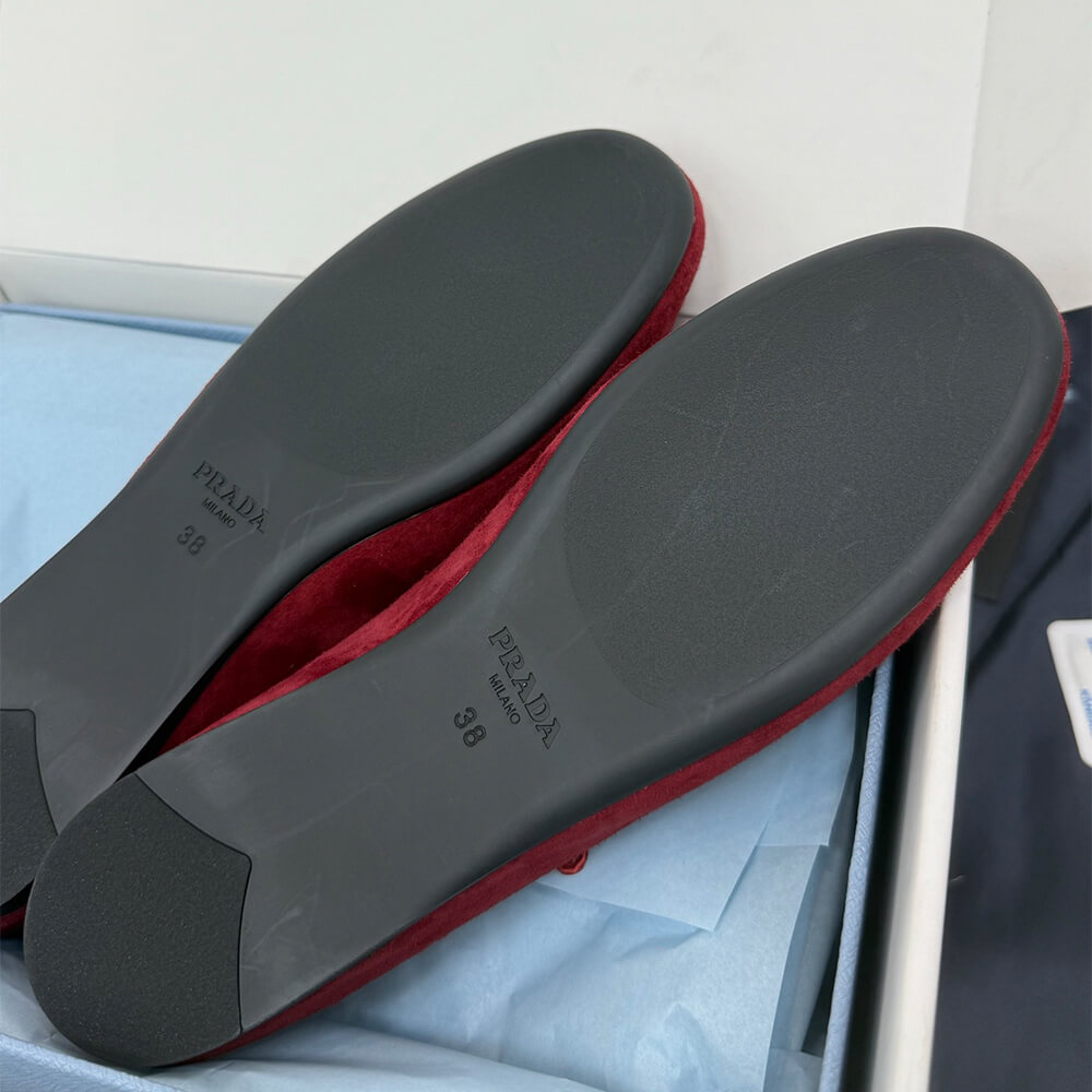 PRADA Suede ballerinas