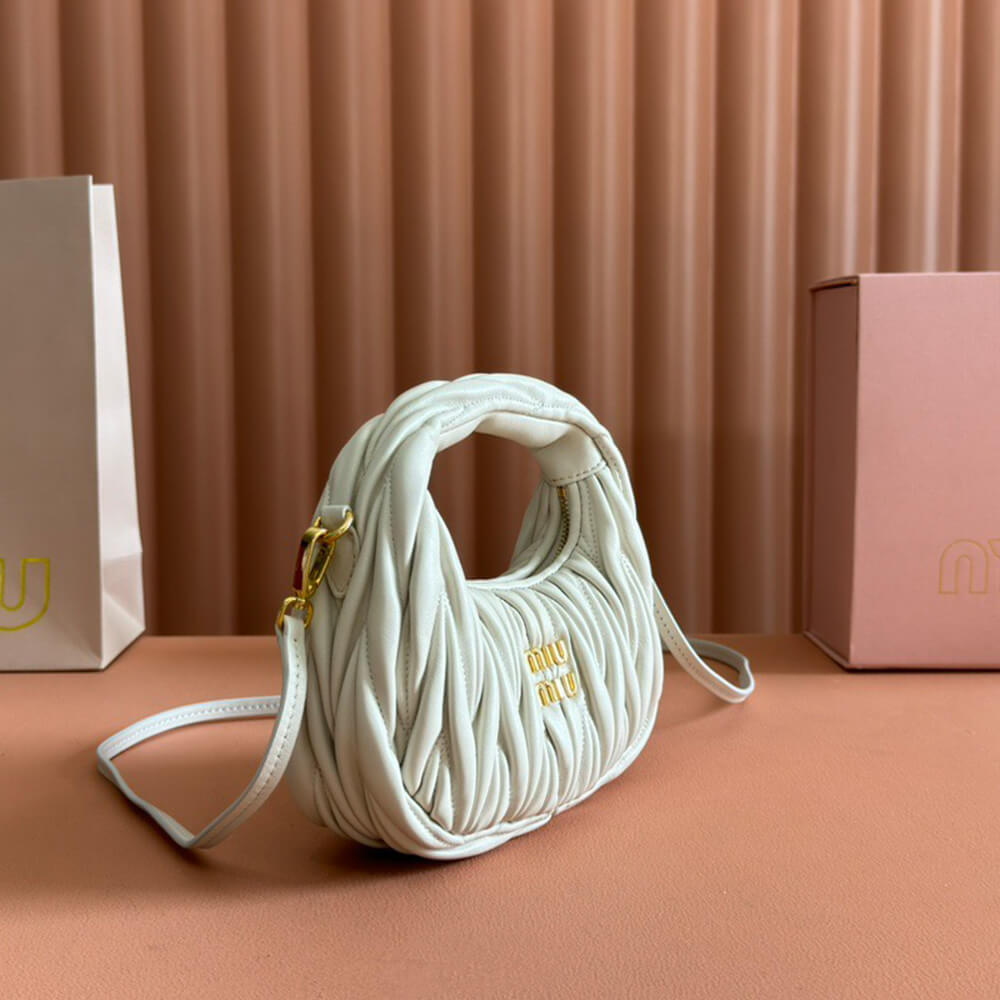 Mini Wander matelasse nappa leather hobo bag(high-end grade)