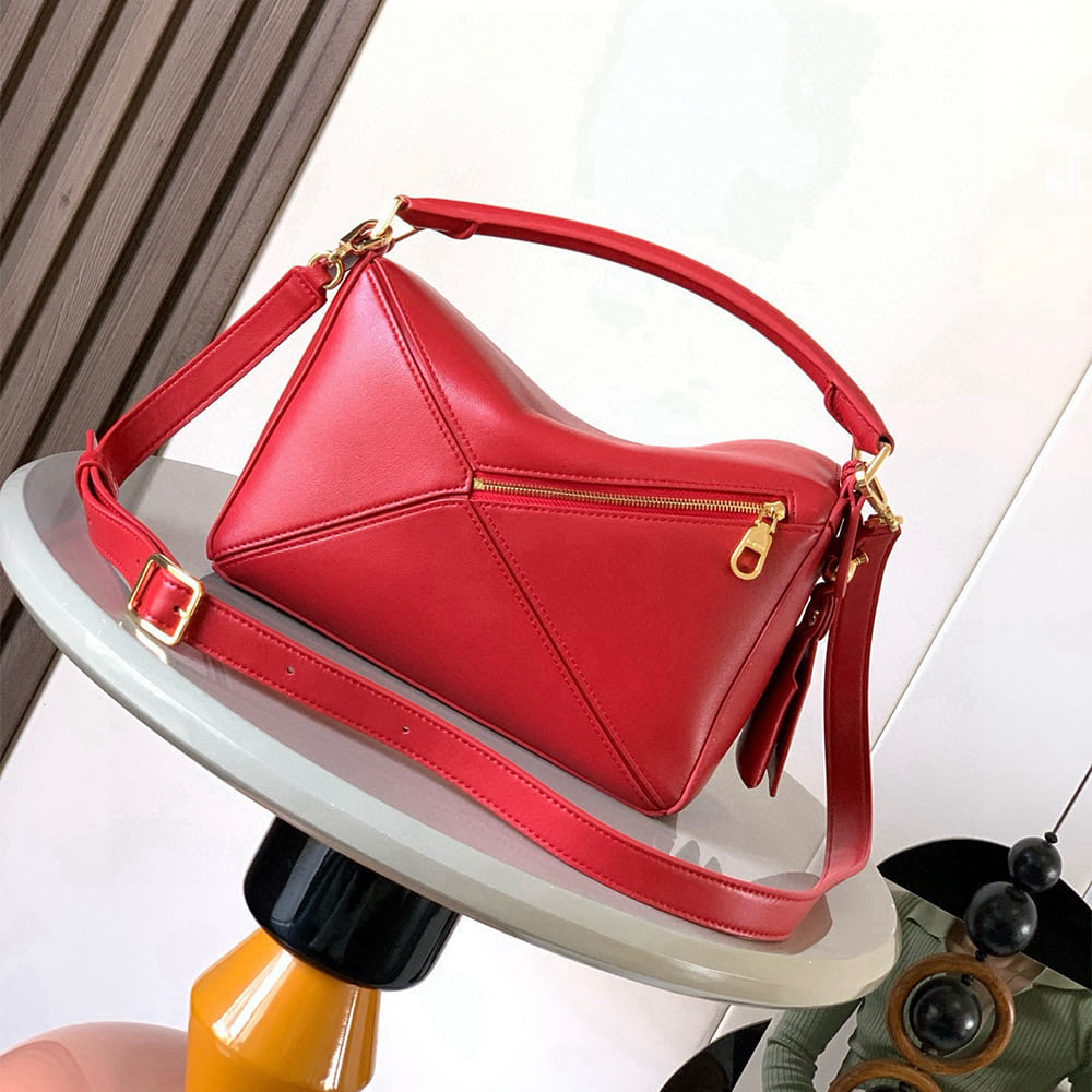 Loewe Small Featherlight Puzzle bag in nappa lambskin(HIGH-END GRADE)